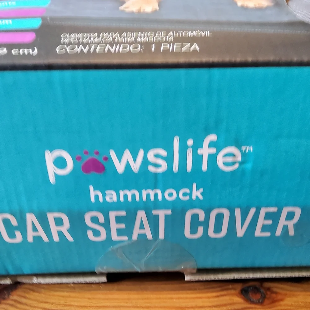 Dog car seat cover Hammock style. Grey Pawslife car seat covers.